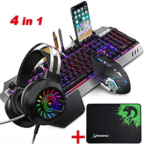 LexonElec K618 Ensemble clavier et souris gaming filaire 104 touches repose-main