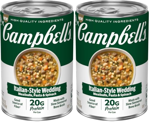 Image of Campbell's Protein Italian Style Wedding Soup, 16.1 Oz (Pack of 2)