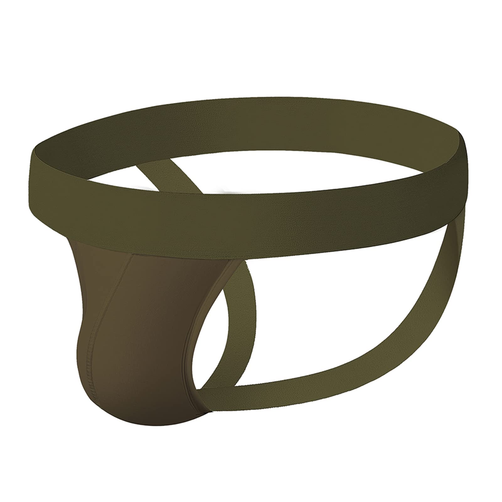 Evankin Men's #5-Army Jockstraps Athletic Supporters Underwear Sexy Jock Strap Sports Cotton Stretch Thong (Army,Xl)
