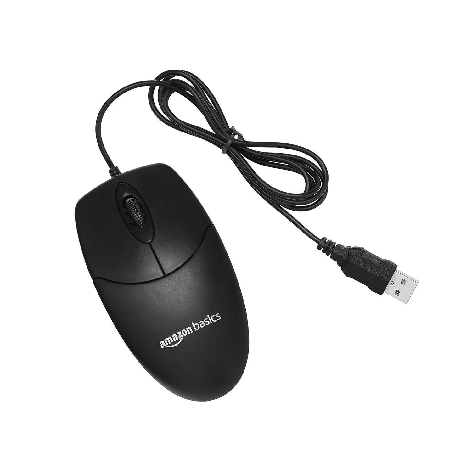 amazon basics Wired Mouse | 1000 DPI Optical Sensor | Plug and Play | Compatible with PC, Laptop (Black)-image-34