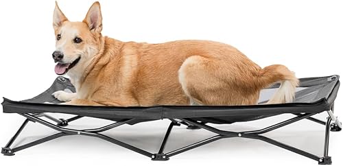 Miniatura 1 de Tebon - Cama elevada para cachorros - Cama elevada para mascotas - Cama para mascotas al aire libre - Cuna elevada para perros - Cuna versátil para