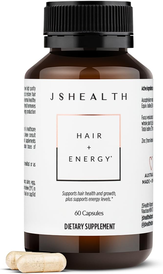 Hair Formula - Vitamins For Growth And Energy With Zinc Iodine Loss Supplement Men Women (60 Capsules)