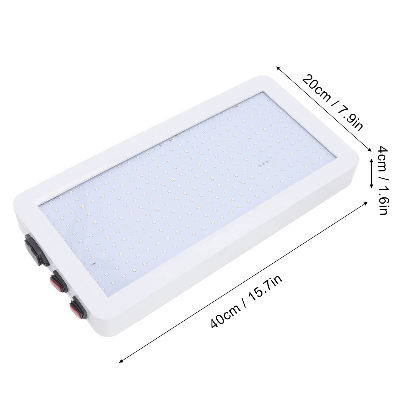 Oświetlenie LED do Uprawy Roślin, 2000 W 312 Diod LED Pełne Spektrum światła do Uprawy Roślin Podwójny Przełącznik 3 Tryby Biegów Rośliny Domowe Lampa LED do Uprawy Roślin Warzywnych,(EU)