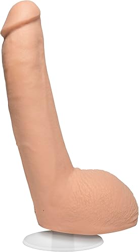 Doc Johnson Signature Series Xander Corvus - Consolador realista ULTRASKYN de 9 pulgadas con ventosa extraíble Vac-U-Lock, compatible con máquina F