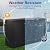HONEST OUTFITTERS 6ft Firewood Rack Cover, Heavy Duty Waterproof 600d Oxford Outdoor Firewood Storage Cover with Zipper and Openable Front Flap, Cover Only