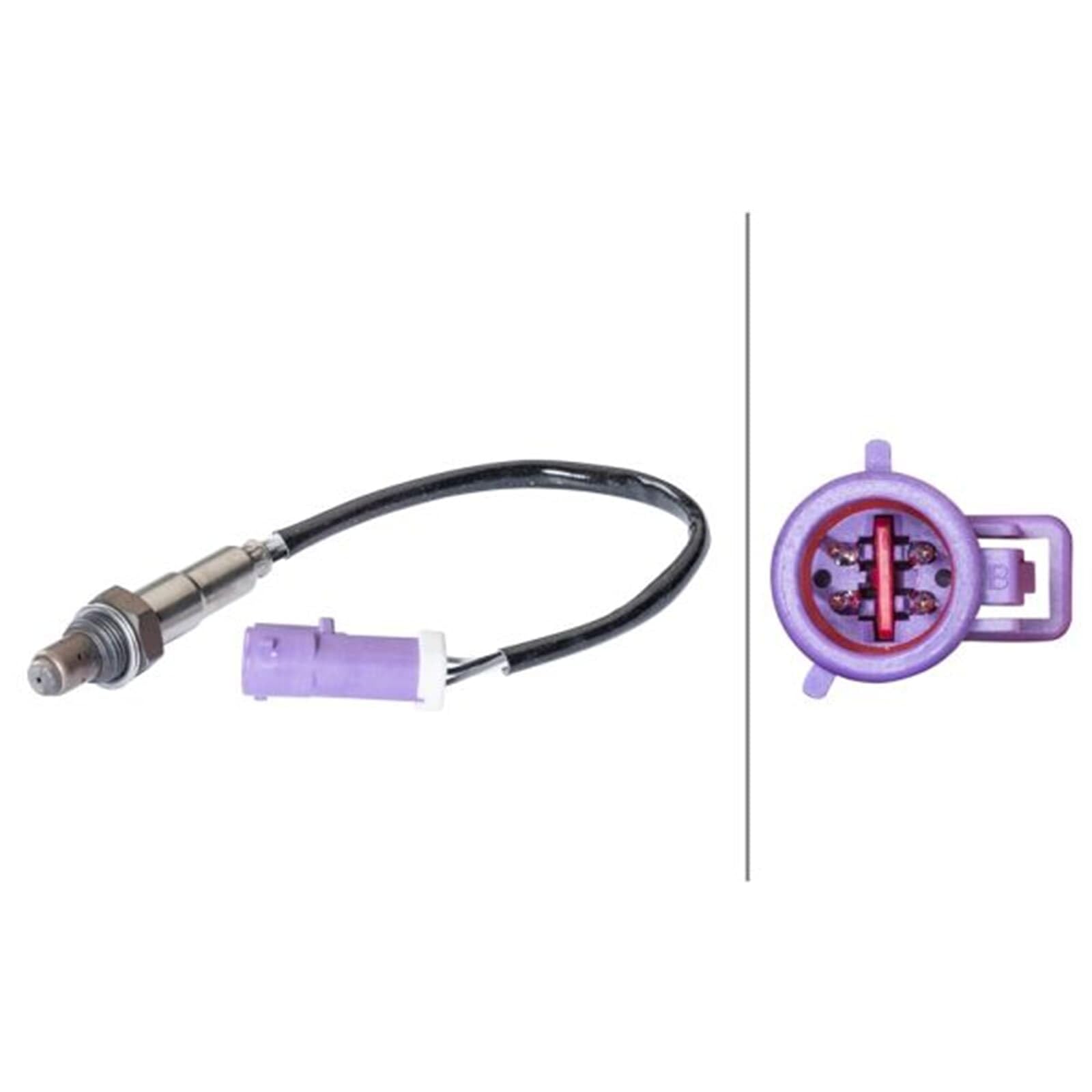 HELLA 6PA 358 066-981 Lambdasonde - 4-polig - Kabel: 250mm