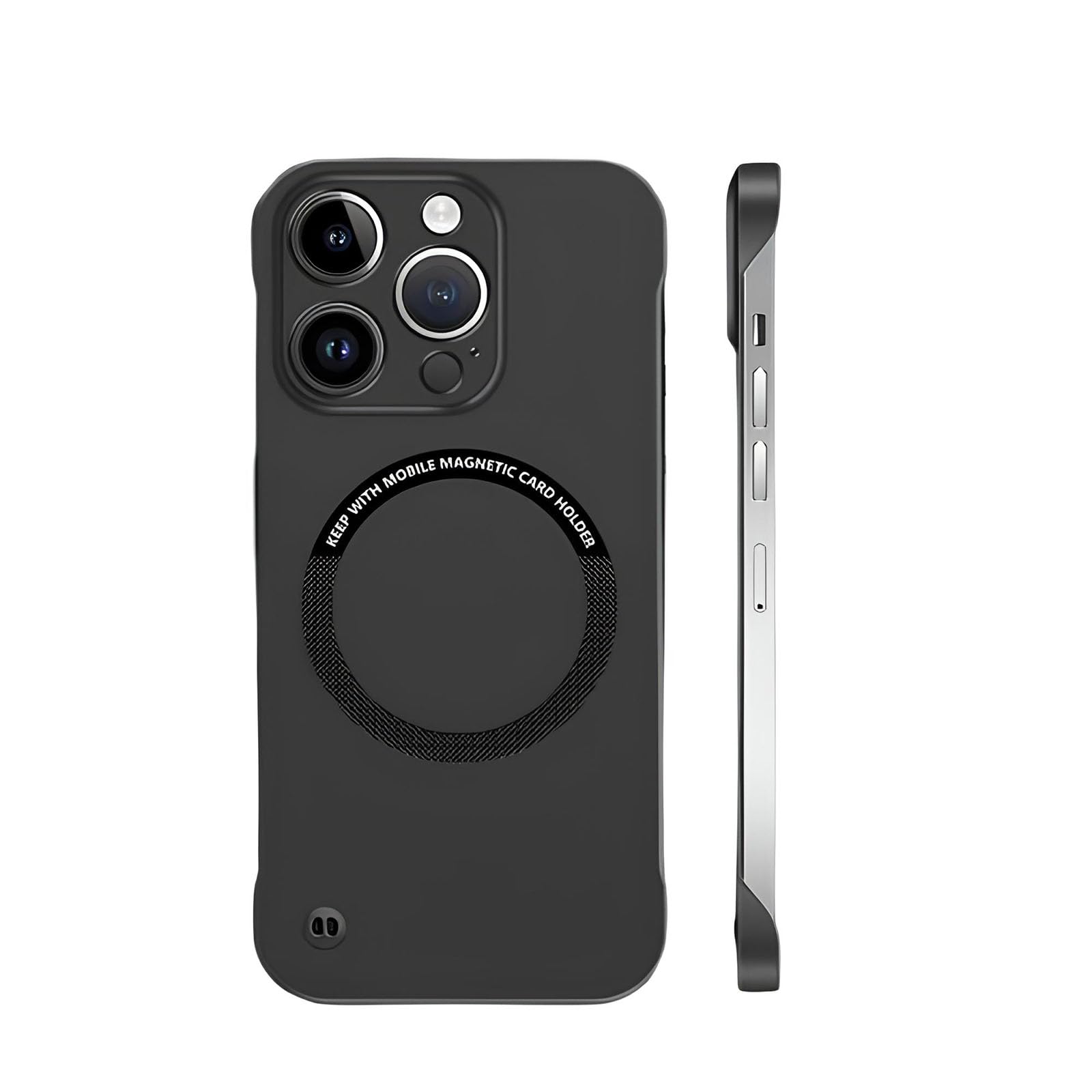 Duriantea Case for iPhone, Duriantea Ultra Thin Hard PC Magnetic Frameless Case for iPhone, Ultra Thin Hard PC Magnetic Frameless Phone Case for