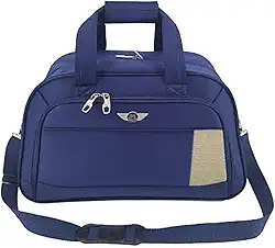 Mala Sacola de Viagem Grande Tecido Mão e Transversal Santino Cor:Azul;tamanho:G