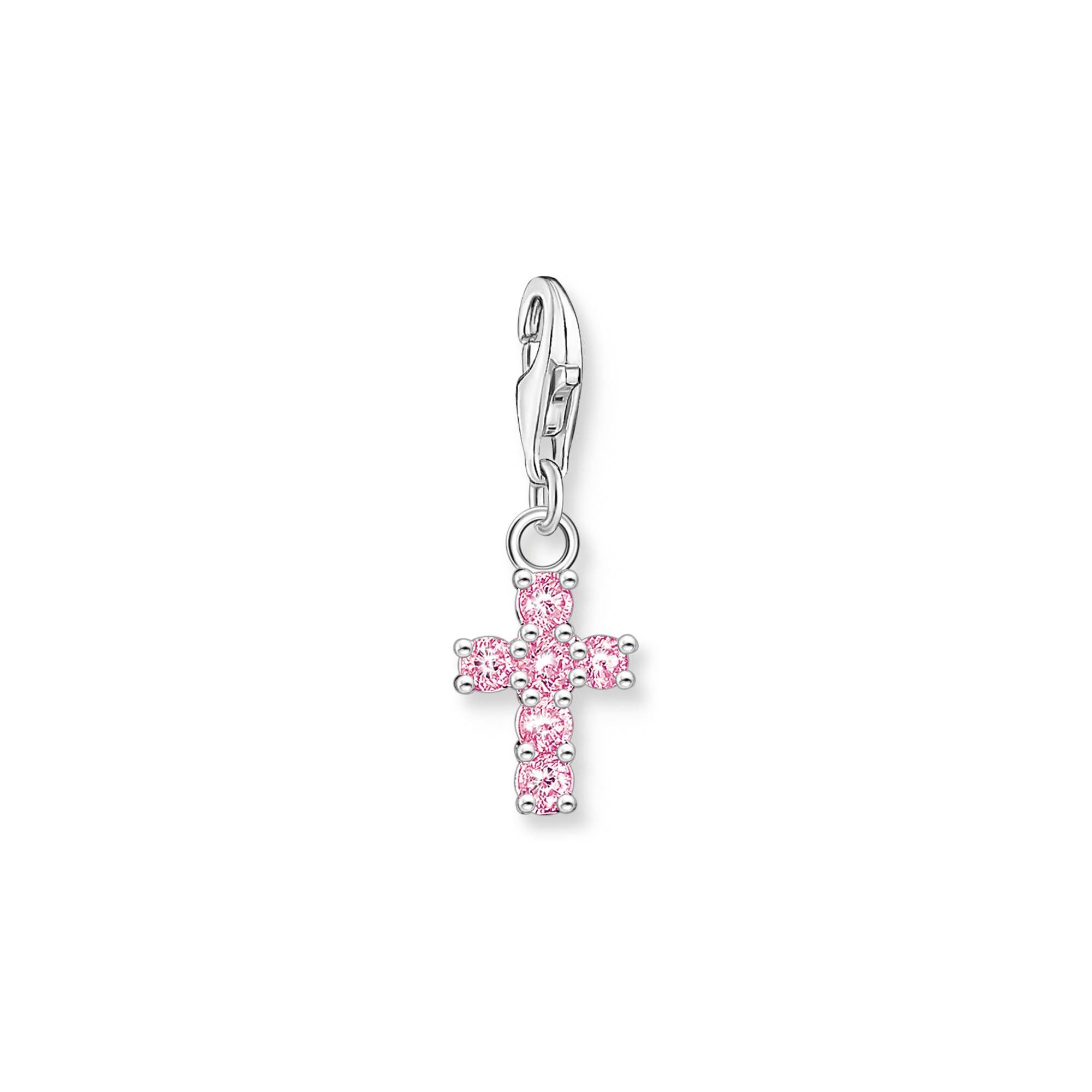 Thomas Sabo Charm Club 2032-051-9 - Colgante de plata 925 reciclada, diseño de cruz