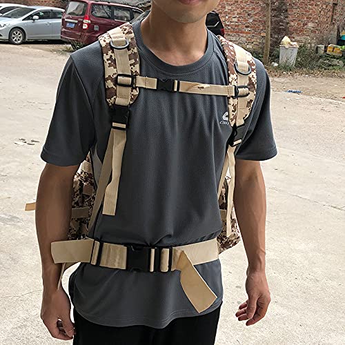 DTKJ Mochila tática de 50 l, mochila Molle, bolsa militar 4 em 1, bolsa militar para esportes ao ar