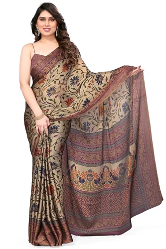 Image of MIRCHI FASHION Women's Ready to Wear 1 Minute Drape Chiffon Printed Saree with Blouse Piece