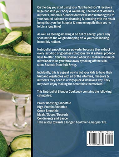 NutriBullet Blender Cookbook For Beginners: 365 Easy Everyday NutriBullet Blender Recipes to Kick Start A Healthy Lifestyle - Thumbnail 2