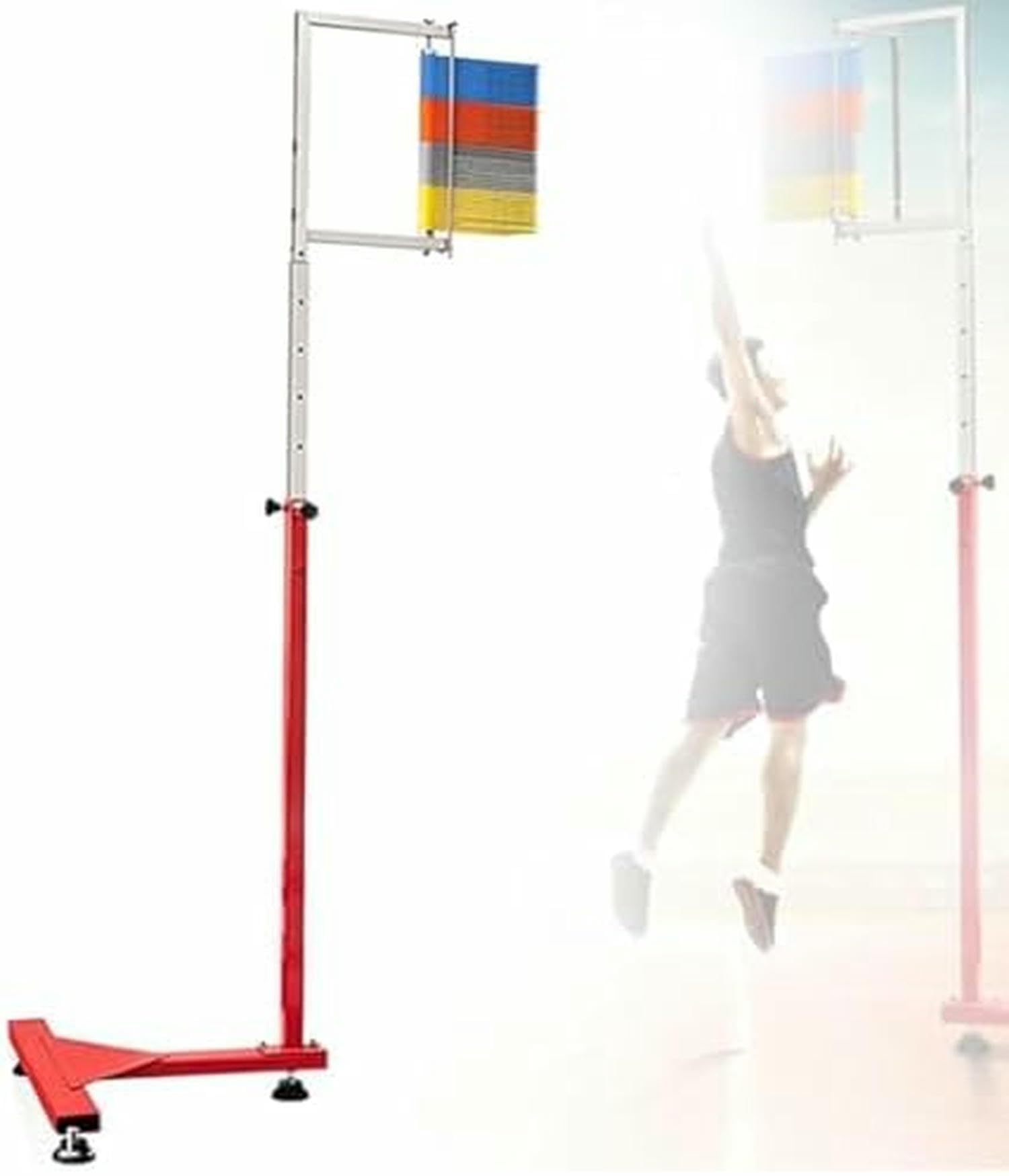 Medidor de salto vertical para entrenar baloncesto y voleibol en el jardín de casa