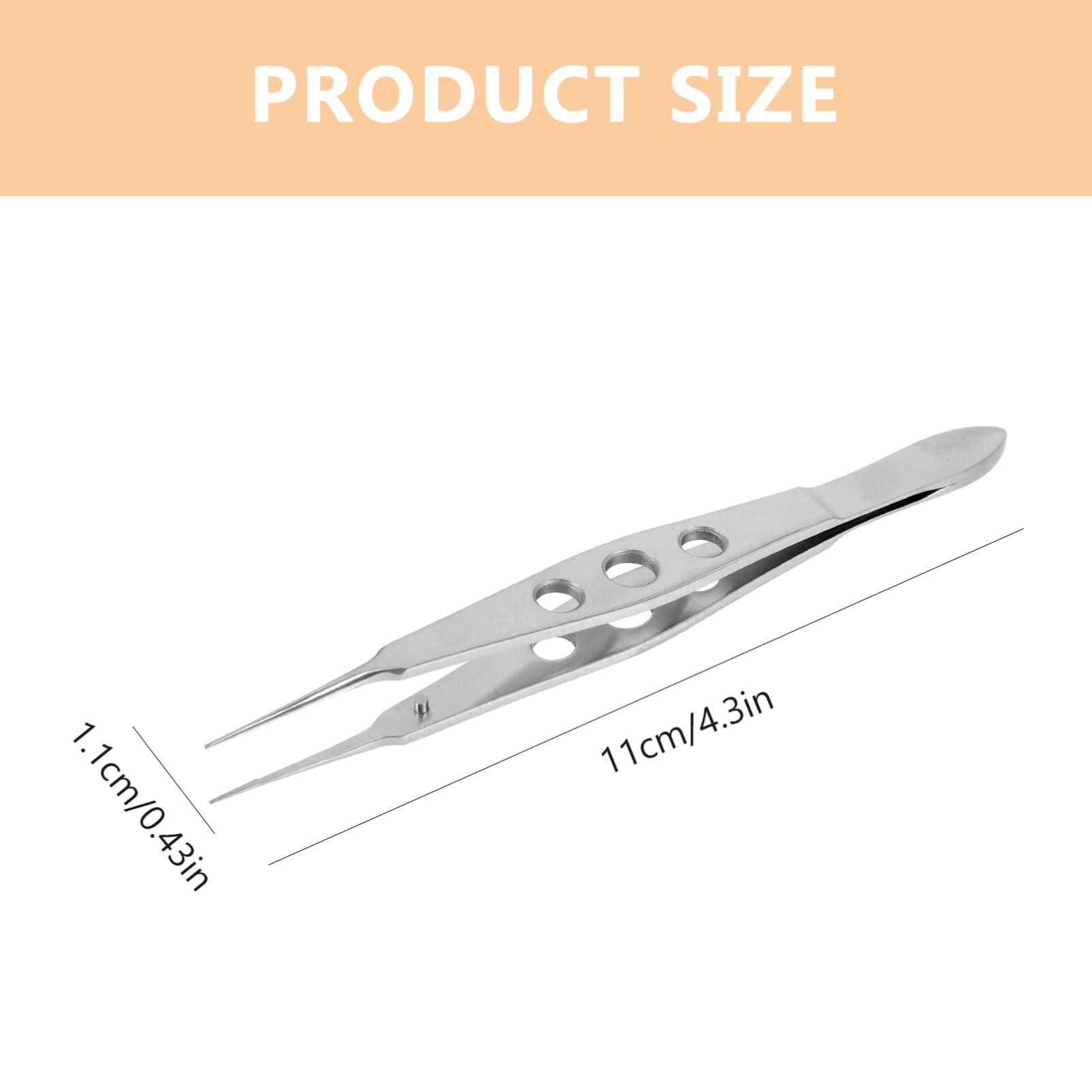 PACKOVE Alloy Steel Eyelid Forceps Professional Beauty Tweezers for Gland Massage for Clinics and Home Use Sturdy Design with Fine Edges for Gentle Application