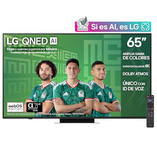 Catálogo de pantalla de 65 que puedes comprar esta semana. 49 LG Pantalla 65 Pulgadas QNED AI QNED83 4K Smart TV webOS 2025 65QNED83ASG |Sistema Operativo webOS | Identificación de Voz AI | Dynamic QNED Color | Dolby Atmos Channels |...