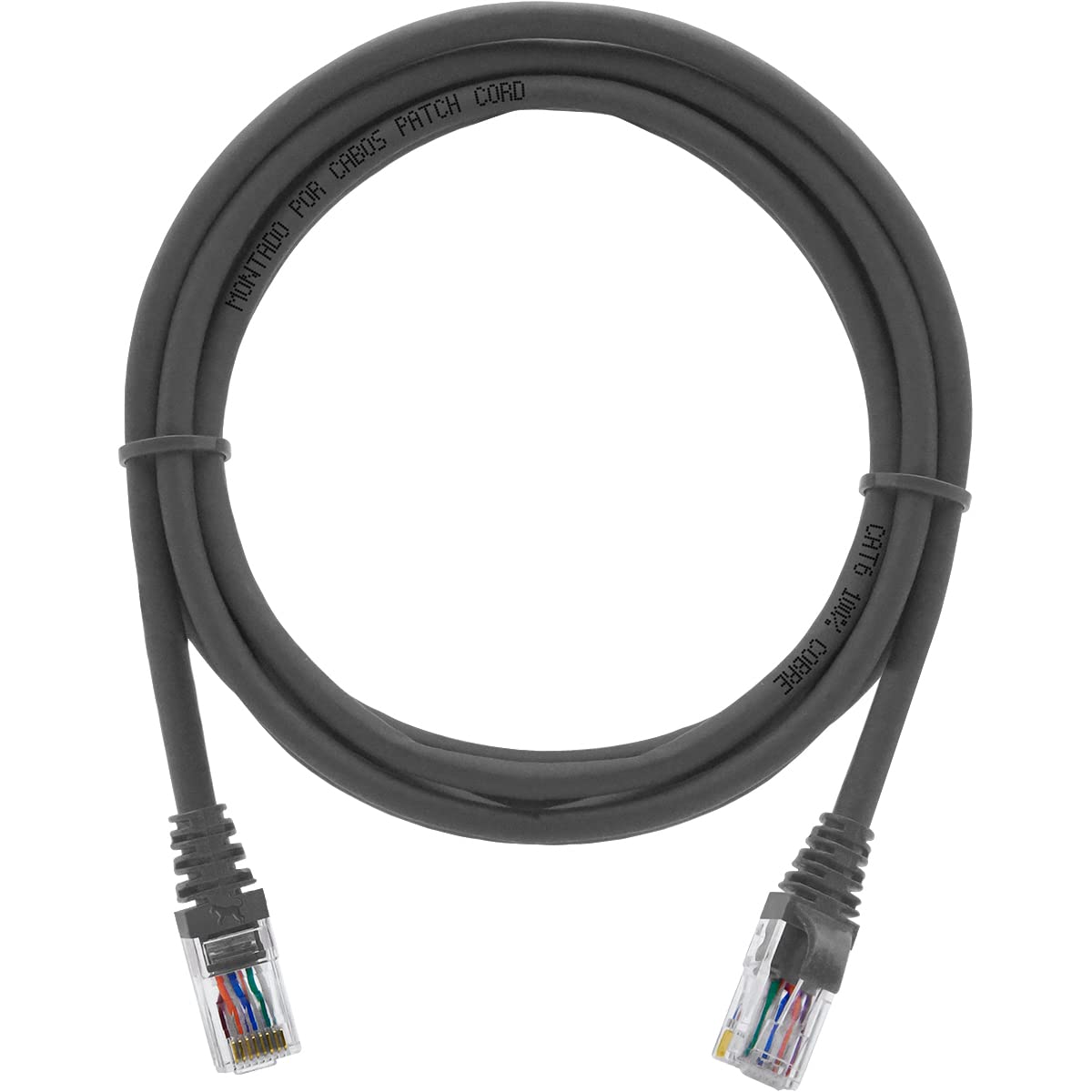 Cabo de Rede 3 Metros Patch Cord Cat6 100% Cobre Furukawa Sohoplus 3m (Cinza)