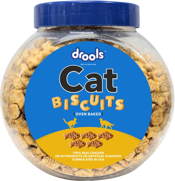 Drools Cat Treat Biscuits Real Chicken Flavor 400g Jar-picture-11