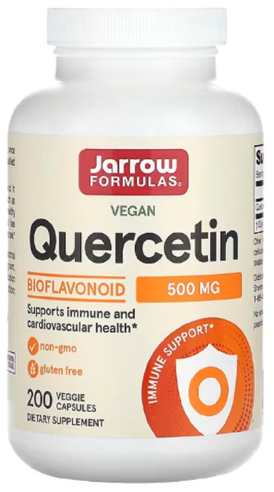 Jarrow Formulas - Quercétine - 500 mg pour soutien antioxydant et santé cellulaire - 200 gélules