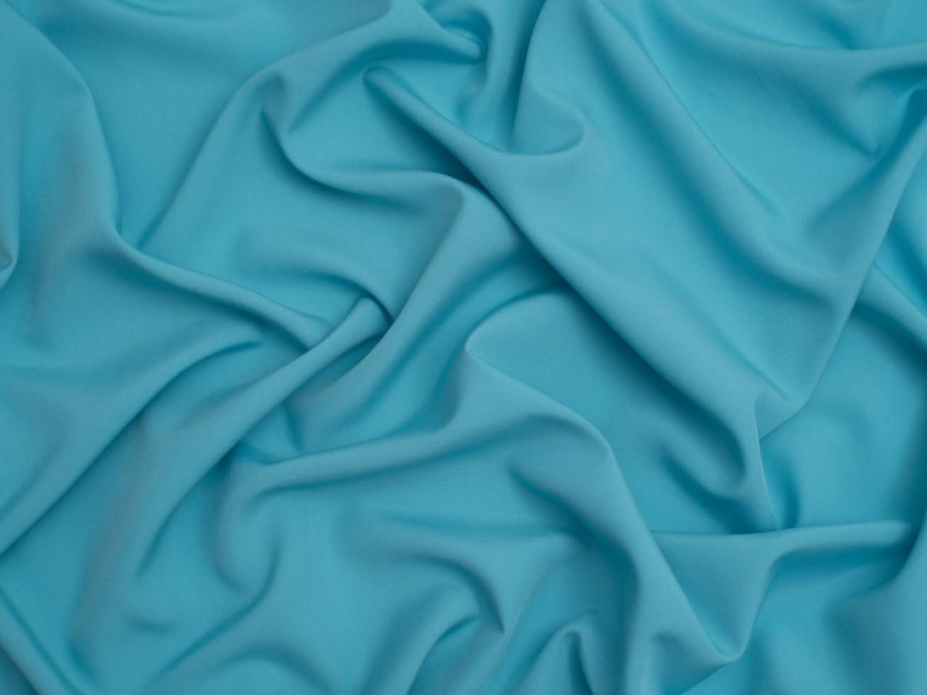 Minerva Soft Touch Polyester Crepe Dress Fabric Turquoise - per metre