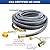 15FT 3/8" ID Natural Gas Hose, Low Pressure LPG Hose with Quick Connect, Propane to Natural Gas Conversion Kit for Weber, Char-Broil, Pizza Oven, Patio Heater and More NG Appliance