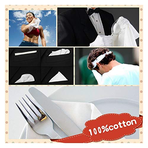 Byou Fazzoletti Bianchi,Fazzoletti per Uomo 12