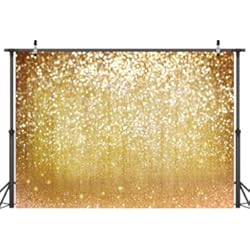 Panel Decorativo Fiesta LYWYGG 7x5FT Fondo para Fotografía Diseño de Partículas de Plata Fondo de Espiga Diseño de Fantasía con Purpurina Metal para Navidad festividad Fiesta Sesión Decorativa Vídeo Estudio CP-10