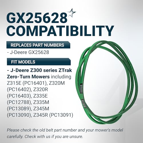 Image of [Upgraded Grip120] BlueStars GX25628 Deck Belt Aramid Cord 1 /2'' x 118.63''