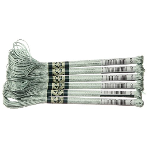 DMC サテン糸 刺繍糸 6束入 25番 8m #S504 グリーン系 DMC1008F