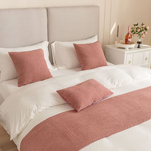 Qfwmcw Hotel Velvet Bed Runners For King Size Bed Twin Queen Size Irregular Striped 1 Piece Bed Runner Bed Decorations Bed Throws For Foot Of Bed Table Runner Bed Scarf #TOP3