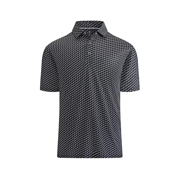 WARHORSEE Mens Golf Polo Shirts Short Sleeve Quick Dry, Performance Stretchy Casual Polo Shirts for Men