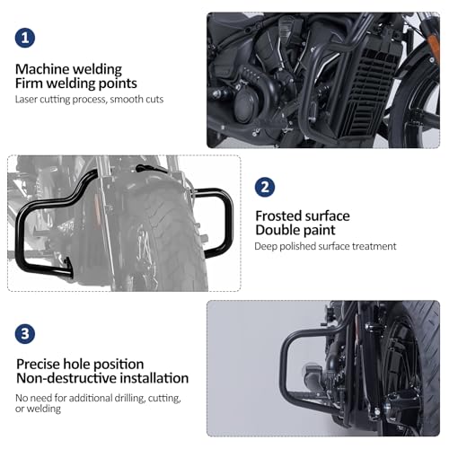XIDAODIT Highway Crash Bars Engine Guard Compatible with Indian Sport Scout/Bobber/Classic/101 Scout 2025 Model (Including Limited + Tech Models) by XIDAODIT - Image 3