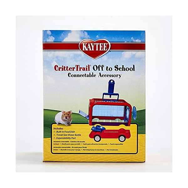 Kaytee crittertrail off to school travel carrier for pet hamsters, gerbils, or mice - image 6