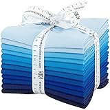 From Robert Kaufman this Kona Cotton assortment features 12 Fat Quarters (18'' x 22") from the "Kona Cotton" collection in the Waterfall colorway. Colors include shades of blue. 100% Cotton Washing Instructions: Washing precut fabrics is not recommen...