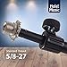 Hola! Music Microphone Stand, Tripod Boom Arm Floor Mic Stand w/Adjustable Height for Home, Studio, Office or Stage Use - Standard Clutch Single Unit