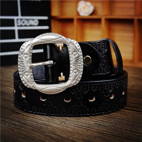 Retro Personality Trend Belt Men's Leather Pin Buckle Top Layer Cowhide Denim Versatile Slacks Belt4