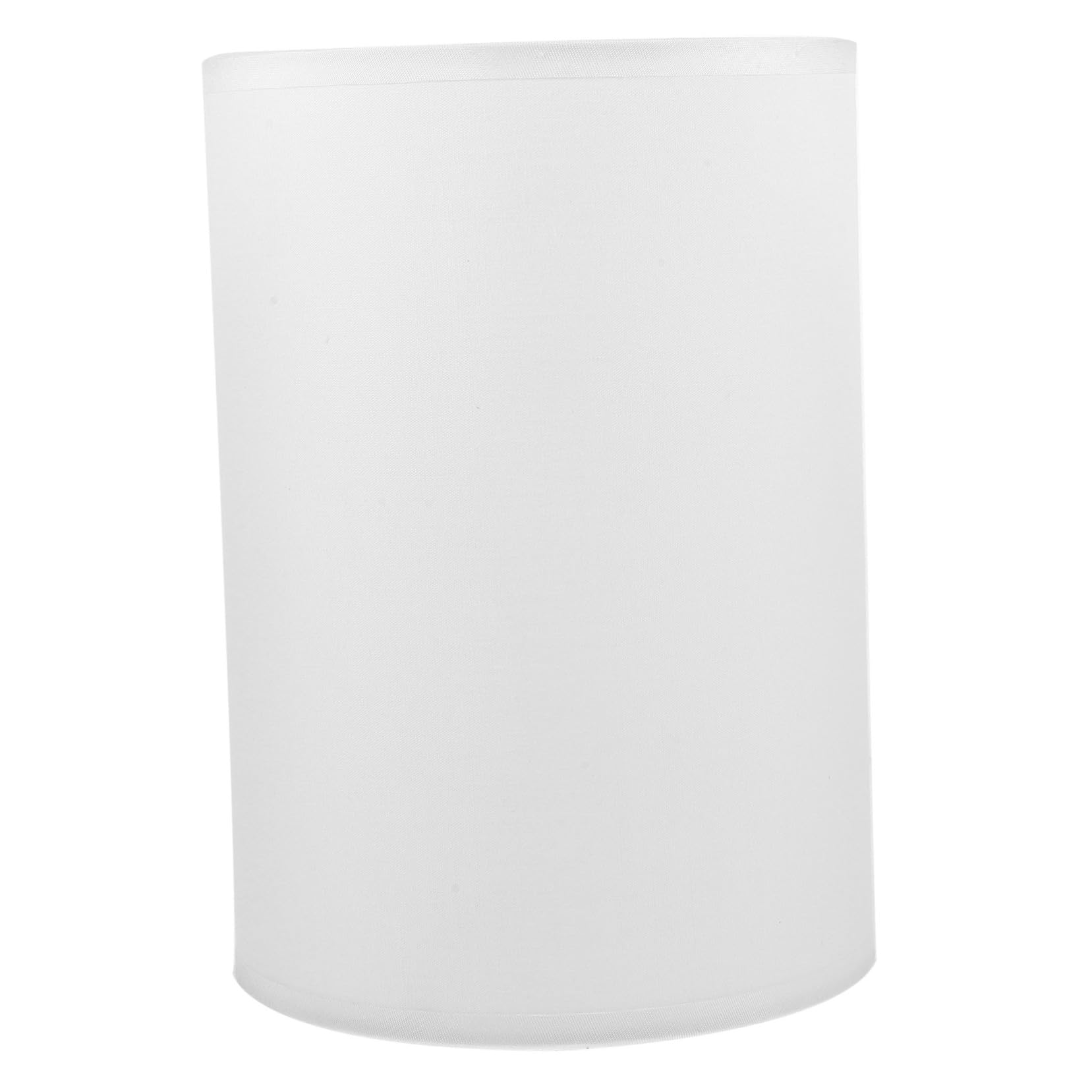 Hemobllo White Linen Round Lamp Shade for Table Lamps with E27 Base Suitable for Living Room and Bedroom Lighting
