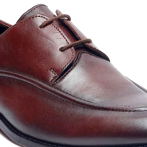 Image of LOUIS STITCH Men's Premium Italian Leather Shoes Handcrafted Two Eyelet Style British Classic Laceups for Men Formal Officewear (EXTE)