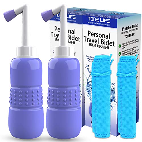 2PCS-Pack Travel Bidet Portable- 15oz 450ml Portable Bidet for Toilet - Handheld Personal