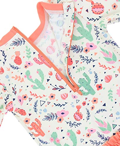 Rufflebutts® Baby/Toddler Girls Desert Blossoms One Piece Rash Guard - 12-18M #TOP4