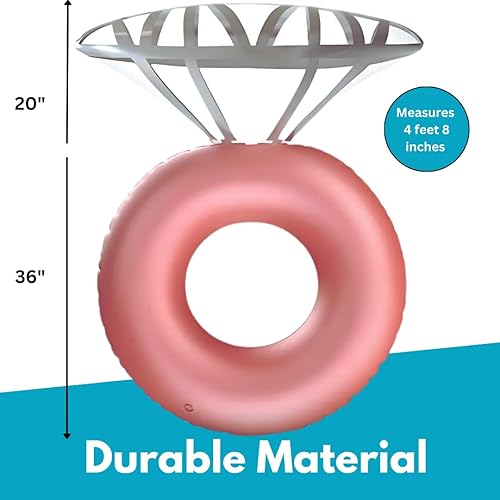 Miniatura 2 de Flotador inflable de diamante para piscina para despedida de soltera, accesorios de bachlorette de playa, decoración para novia, fiesta