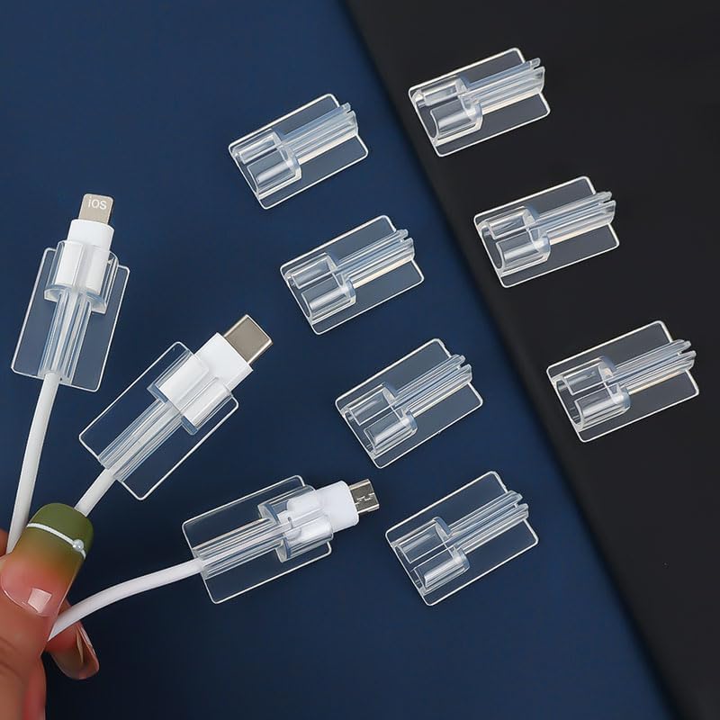 Generic Transparent Type-C Cable Protector, 5 Pieces - Image 1