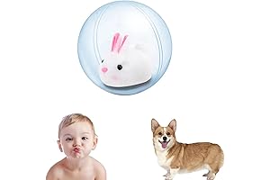 Electric Simulation Little White Rabbit Rolling Ball Toy For Kids