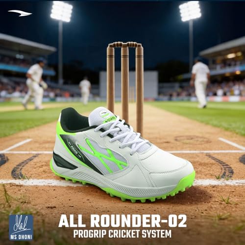 Image of ASIAN All Rounder-01 Men's Cricket Shoes | Lightweight, Durable Sports Shoes with Superior Grip, Cushion Comfort & Steady Support for All-Terrain Cricket Play