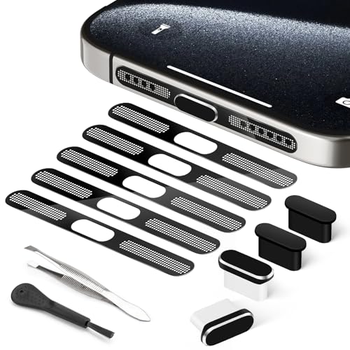 USB C Dust Plug, USB C Port Cover, Type C Charging Port Plug Cover with Speaker Dust Cover, Phone Accessories for iPhone 17/Air/17 Pro/17 Pro Max/iPhone 16/16 Plus/16 Pro/16 Pro Max/iPhone 15 Series