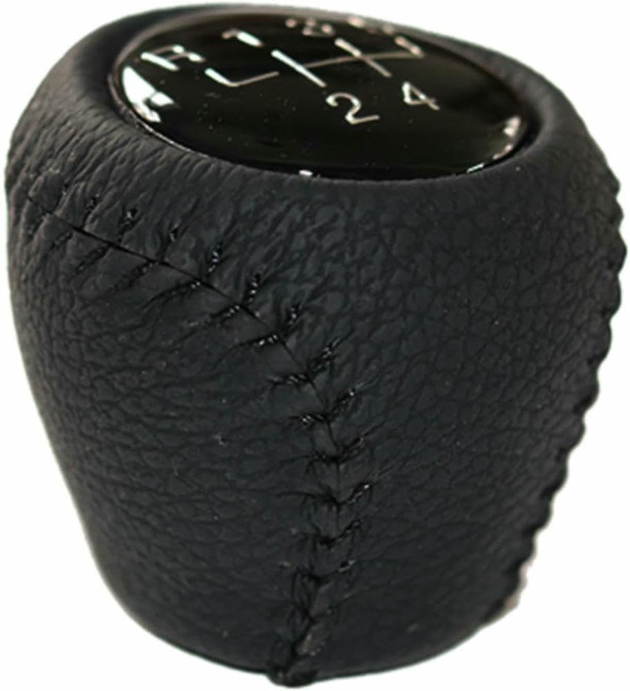 Gznbb Leather Black Car Manual Gear Shift Knob Boot Cover Gaiter Lever Shifter Handle Stick, For Daewoo Lacetti Nubira 2008-2012
