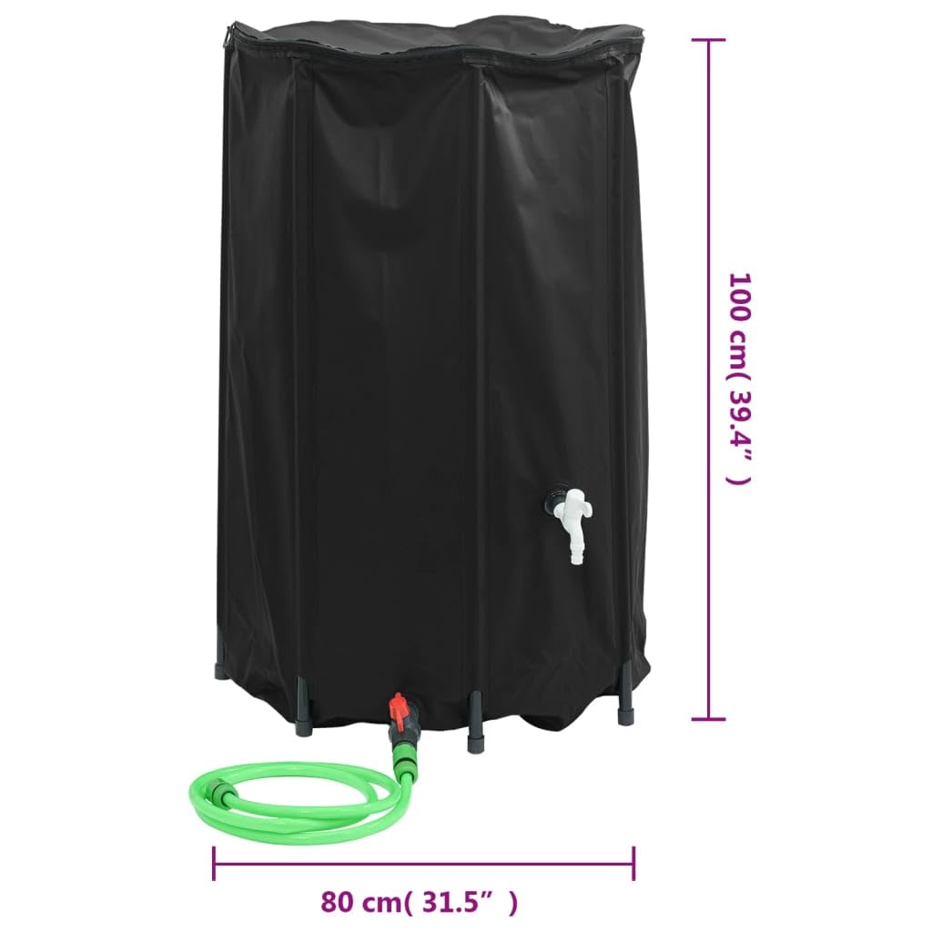 Wassertank mit klappbarem Wasserhahn 500 L aus PVC,Wasserkanister Faltbarer Wasserkanister Wasserkanister Wasserbeutel für Notfall,Vorbereitung,Krisenvorbereitung