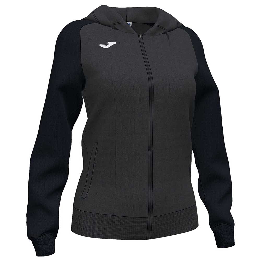 Joma Academy IV Hooded Jacket Anthracite Black