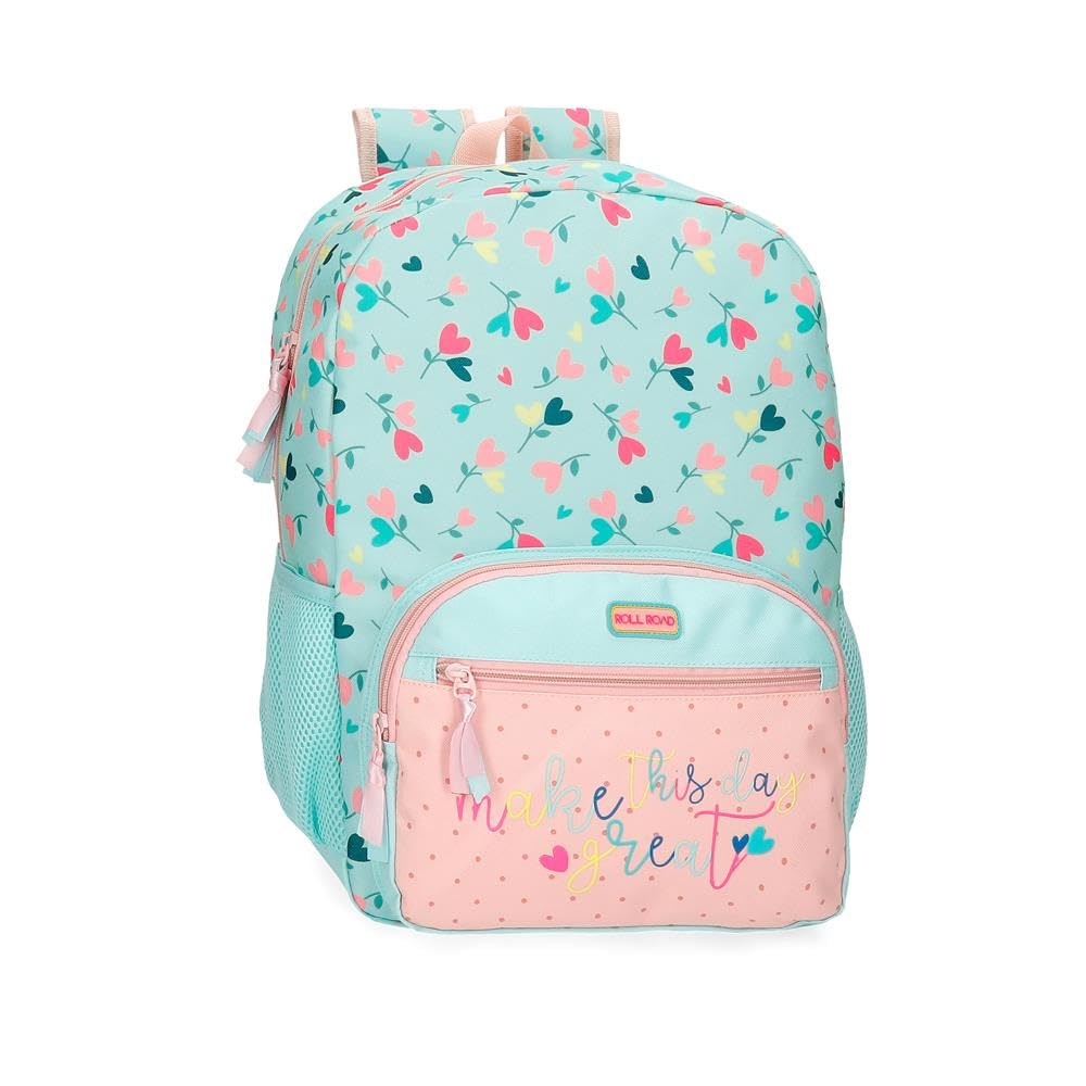ROLL ROAD Queen of hearts Mochila Multicolor 31x42x13 cms Poliéster 15,6L