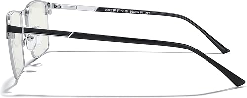 Miniatura 10 de MERRY'S Gafas de bloqueo de luz azul para hombre, gafas de lectura vintage para computadora para hombre