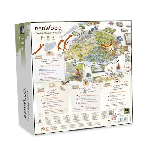 Image of Sit Down Games Redwood | A Strategy Board Game for 1-4 Players Take Pictures of Wild Animals to Compose The Most Beautiful Panorama| Ages 8+